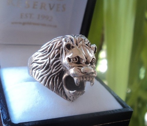 Silber panther ring oder - panther,