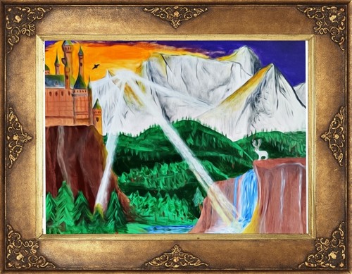 Acryl gemälde landschaft - gemälde,