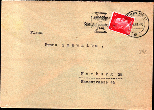 Brief berlin hamburg - berlin,