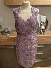 Jacques Vert Kleid Spitze lila Gr. 40 NEU MOB Mutter der Braut Hochzeit festlich