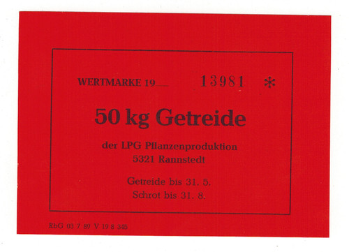 Ddr ersatzgeld wertschein der - wertschein,