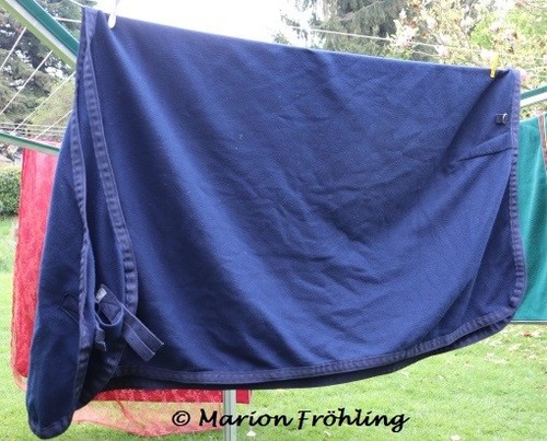 Abschwitzdecke blau für