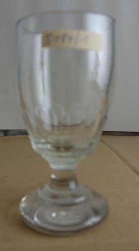Antikes schweres glas becher - schweres,