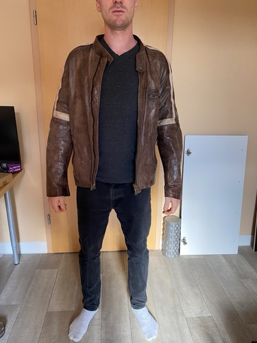 Lederjacke belstaff modell im - lederjacke, modell: