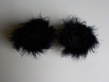 FederArmband Rollband Gothic Burlesque Show Party Karneval Fasching Kostüm black