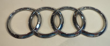 Original Audi Ringe Silber Heckklappe Emblem