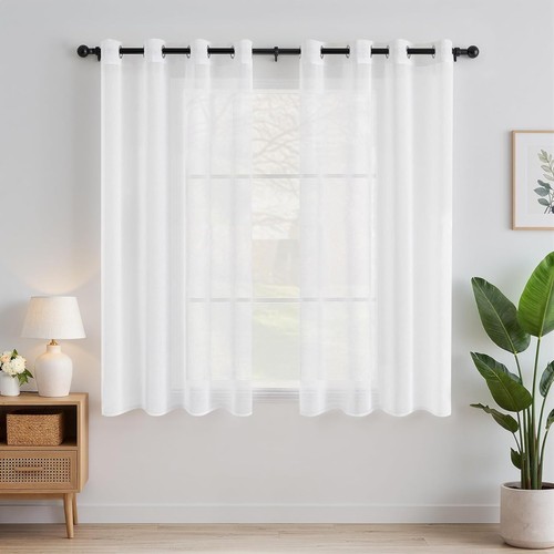 Set vorhänge 2er voile - set,