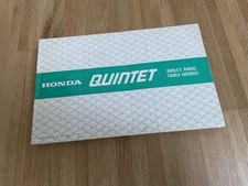 Honda Quintet 1982 Operation