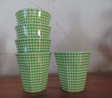 5 x RICE  farbenfrohe Melamin Becher neuwertig