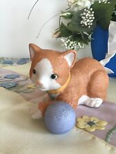 Goebel Nina & Marco @ RIESEN-GROSSE liegende Katze spielt mit Ball @ sehr SELTEN