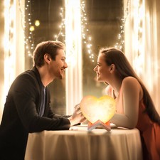 3D Herz Mondlampe LED