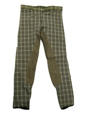 CAVALLO Damen Reithose Champion grau kariert Vollbesatz Gr 42/44  