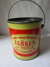J. Göken Honigeimer schöne große Blechdose 4,5kg Bienenhonig Dose 18,8x15,8cm