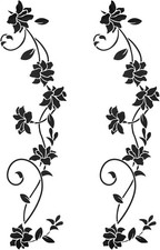 Wandtattoo Ornamente Blüten