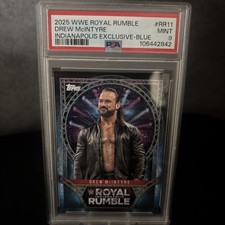 Drew McIntyre /349 WWE Royal Rumble 2025 Indy Exclusive PSA 9 