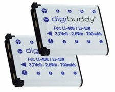 2 x Premium-Akku für Unterwasserkamera Intova IC-14  