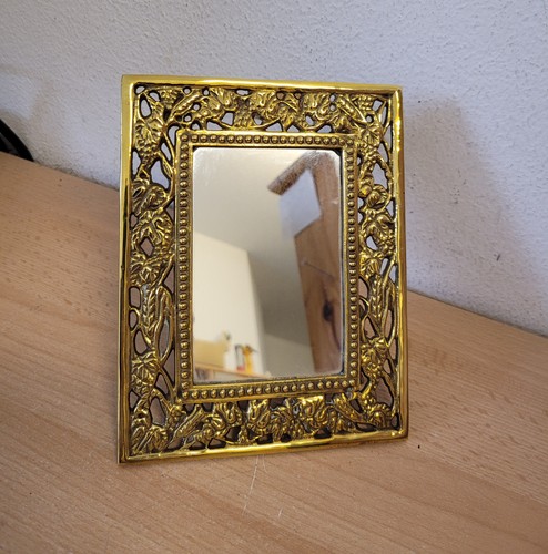 Vintage tisch spiegel messing - vintage,