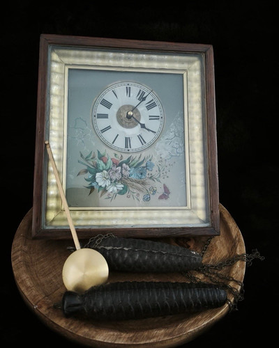 Antike mechanische wanduhr - antike,