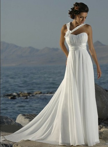 Chiffon hochzeitskleid - chiffon,