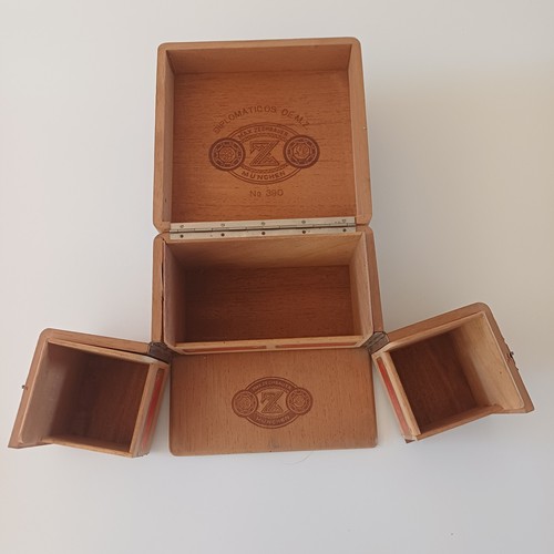 Vintage wooden cigar box - vintage,