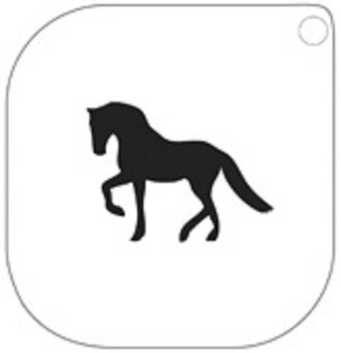 Grimas schminkschablone pferd - grimas,