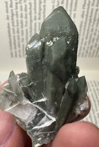 Grüner quarz hedenbergit - grüner, /