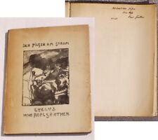 Signiert + nummeriert DER PILGER AM STROM Cyclus von PAUL GÜNTHER 1920 Autogramm