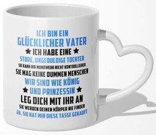 Papa Geschenk von Tochter Vater Tasse Vatertag Geburtstag Kaffeetasse Mann