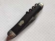 Messer Klappmesser Taschenmesser Antik J A Henckels Zwilling Solingen Holzgriff