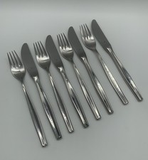 WMF Cromargan Frankfurt Besteck 8 Teile 4 Speise- Menügabeln und 4 Menümesser