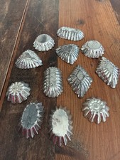 9 alte Vintage Small Metall