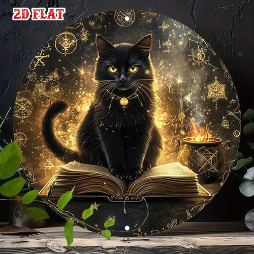 Schwarze katze hexe buch - schwarze, 3