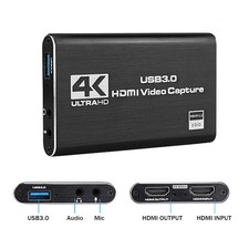 Game Capture Card, 4K-Audio-Videoaufnahmekarte, HDMI USB 3.0-Videoaufnahmegerät