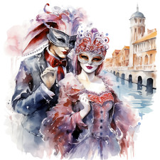 Dekobild Karneval Venedig