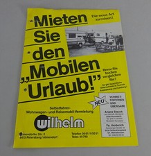 Prospekt Wilhelm Selbstfahrer-