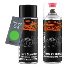 Autolack 2K Spraydosen Set für Opel GLE Grasshopper Metallic Apfel Grün Metallic