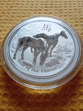 Silbermünze 1 kg Lunar II  Pferd  2014  30 Dollar