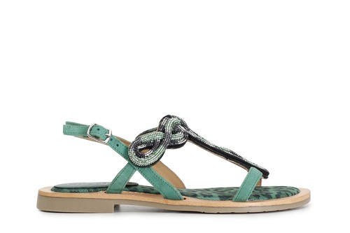 Wildleder flip flop mit - wildleder,