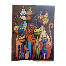 Katzenbild mit Klarglas