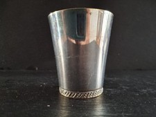 Becher / Metall / Versilbert / Punze HE