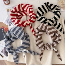 Woll Dreieckstuch Streifentuch Kopftuch gestrickt Damen Multifunktionstuch