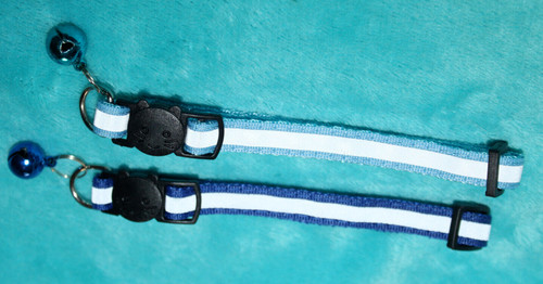 Katzen halsband blau - x,