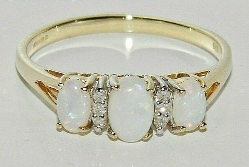 Ring gelbgold opal - ring,