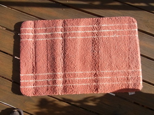 Badteppich terracotta 79x49 - badteppich,