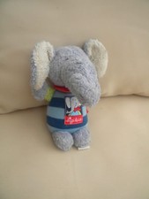 Kuschelier Stofftier Frottee ELEFANT LOLO LOMBARDO 16cm Rassel Marke Sigikid TOP