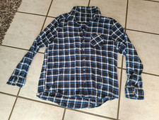 BLAU-SCHWARZ-WEISS KARIERTES HEMD  v. IDENTIC, Gr. XL - 43/44