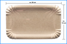 Pappteller 20 x 13 cm