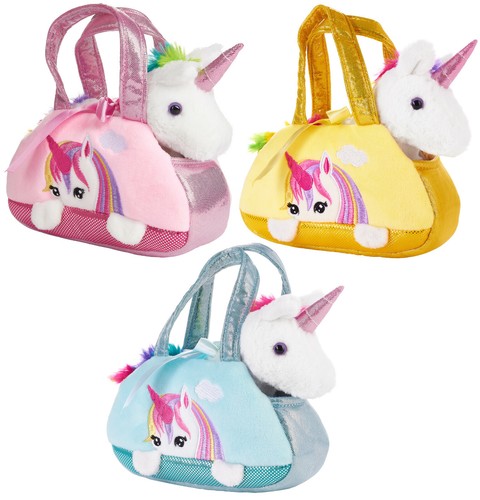 Einhorn kuscheltier tasche - in,