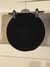 H&M Home rundes Tischset 38 cm DM schwarz 100% Baumwolle Halloween Dekoration