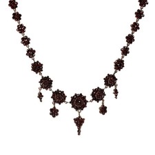 Historismus Granatcollier in